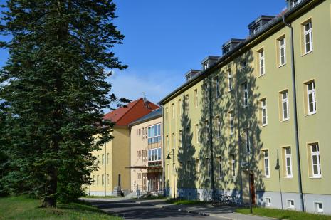 Blick auf das Gebäude des Statistischen Landesamts des Freistaates Sachsens